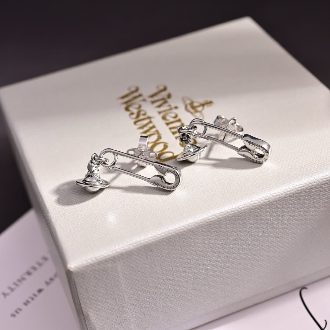 Vivienne Westwood Safety Pin Earrings